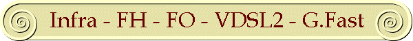 Infra - FH - FO - VDSL2 - G.Fast