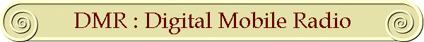DMR : Digital Mobile Radio